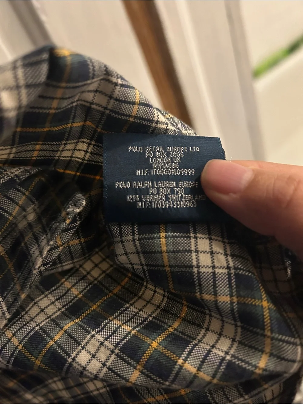 Polo Ralph Lauren Check Print Button Down Sport Shirt Size M youth 12-14